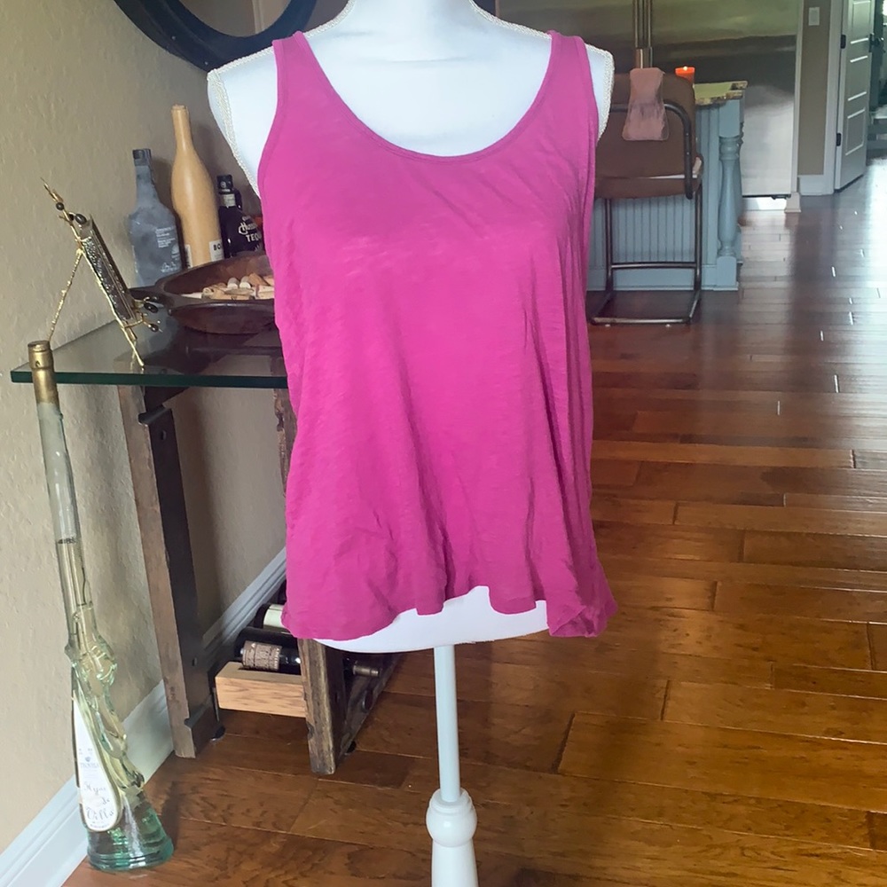 PJ Salvage Slub Drape Purple Tank Top Size: M